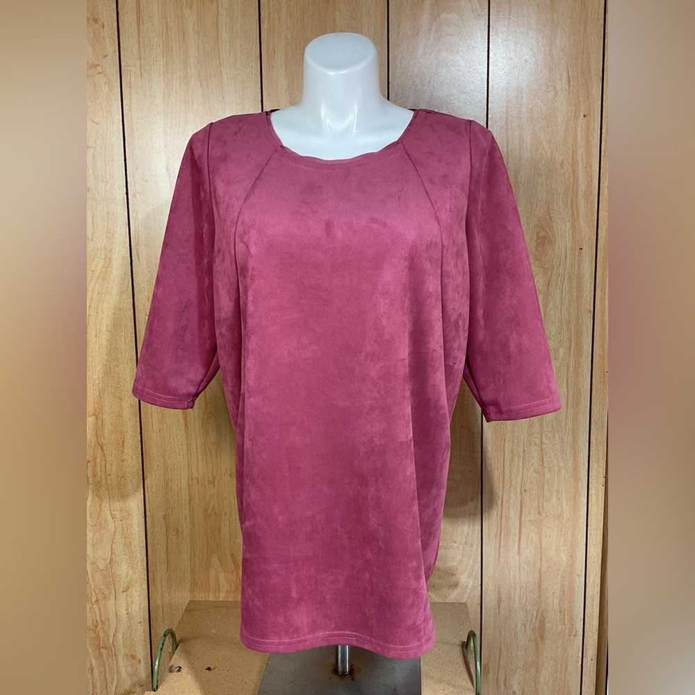 Ashley Stewart Deep Pink Blouse SZ - 14/16